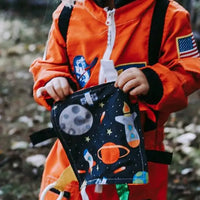 Space Rockets Crinkle Tag Square 8x8