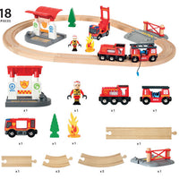 Rescue Firefighter Railway Set