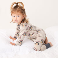 Fall Rainbow Romper-Pajamas-Bestaroo-12-18 M-bluebird baby & kids