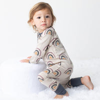 Fall Rainbow Romper-Pajamas-Bestaroo-18-24 M-bluebird baby & kids