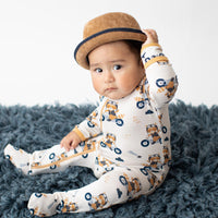Moto Raccoon Footie-Footies-Bestaroo-Newborn-bluebird baby & kids