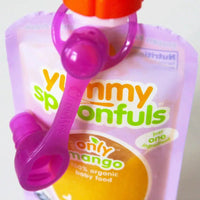SoftSip Food Pouch Top - 4 CT | Solid Colors-Nursing & Feeding-ChooMee-bluebird baby & kids