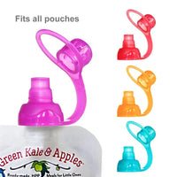 SoftSip Food Pouch Top - 4 CT | Solid Colors-Nursing & Feeding-ChooMee-bluebird baby & kids