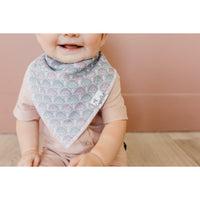 Coral Baby Bandana Drool Bibs-Bibs-Copper Pearl-Scales (Coral)-bluebird baby & kids