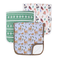 Doe Burp Cloths (3-Pack)-Burp Cloths-Copper Pearl-bluebird baby & kids