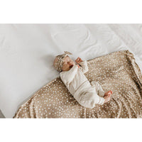 Fawn Knit Bow Headband-Headbands-Copper Pearl-bluebird baby & kids