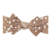 Fawn Knit Bow Headband-Headbands-Copper Pearl-bluebird baby & kids