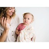 Rainee Knit Swaddle Blanket-Blankets & Loveys-Copper Pearl-bluebird baby & kids