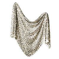 Zara Knit Swaddle Blanket-Swaddle Blankets-Copper Pearl-bluebird baby & kids