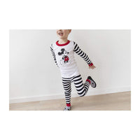 Mickey Mouse Striped Organic Pajamas-Pajamas-Hanna Andersson-6-7 Y-bluebird baby & kids