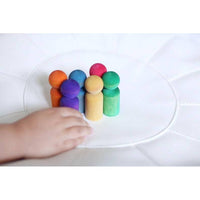 Montessori Rainbow Peg Dolls-Montessori-Legacy Learning Academy-bluebird baby & kids