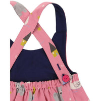 Pink and Swan Reversible Dress-Dresses-Lilly + Sid-18-24 M-bluebird baby & kids