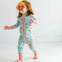 Pool Party Bamboo Viscose Zippy-Pajamas-Little Sleepies-Newborn-bluebird baby & kids