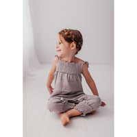 Kids Organic Muslin Sleeveless Romper-Bodysuits-Loved Baby-2T-Rosewater Pink-bluebird baby & kids