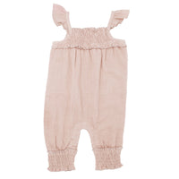 Kids Organic Muslin Sleeveless Romper-Bodysuits-Loved Baby-2T-Rosewater Pink-bluebird baby & kids
