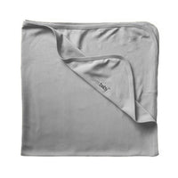 Light Gray Organic Swaddling Blanket-Blankets & Loveys-Loved Baby-bluebird baby & kids