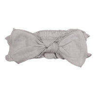 Muslin Smocked Headband-Headbands-Loved Baby-0-12 M-Cloud Grey-bluebird baby & kids