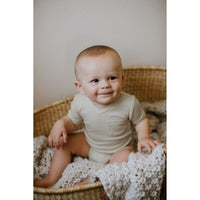 Organic V-Neck Bodysuit-Bodysuits-Loved Baby-0-3 M-Pool-bluebird baby & kids