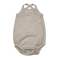Pointelle Crossback Bodysuit-Bodysuits-Loved Baby-0-3 M-Sand Castle-bluebird baby & kids