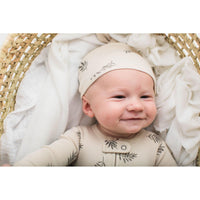 Printed Top-Knot Hat-Hats-Loved Baby-Preemie-NB-Stone Flower-bluebird baby & kids