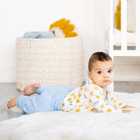 Block Heads Organic Cotton Magnetic Bodysuit & Harem Pant-Two-Piece Outfit-Magnetic Me-0-3 M-bluebird baby & kids
