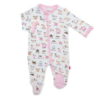 Cake My Name Magnetic Modal Footie-Footies-Magnetic Me-0-3 M-bluebird baby & kids