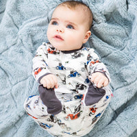 Hares on Hogs Magnetic Modal Footed Pajama-Pajamas-Magnetic Me-Newborn-bluebird baby & kids