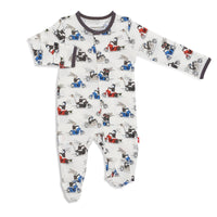 Hares on Hogs Magnetic Modal Footed Pajama-Pajamas-Magnetic Me-Newborn-bluebird baby & kids