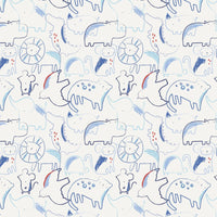 Roarsome Friends Magnetic Modal Footed Pajama-Pajamas-Magnetic Me-Newborn-bluebird baby & kids