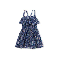 Sunken Treasure Navy Flutter Bow Dress-Dresses-Tea Collection-2-bluebird baby & kids