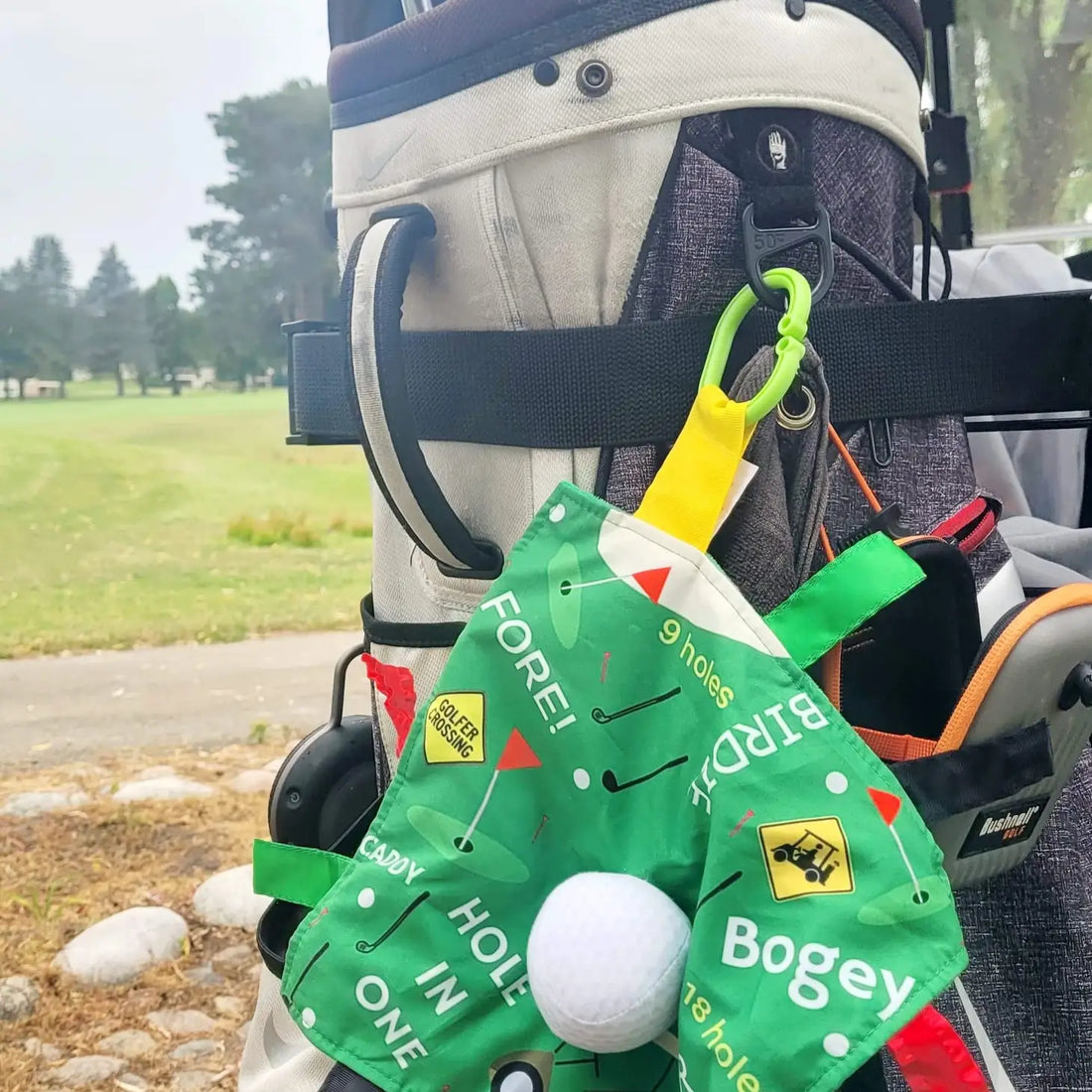 Golf Baby Learning Lovey Tag Stroller Toy 10" x 10"