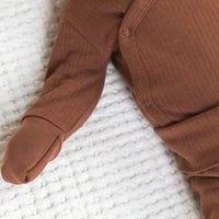 Ribbed Long Sleeve Kimono Bodysuit