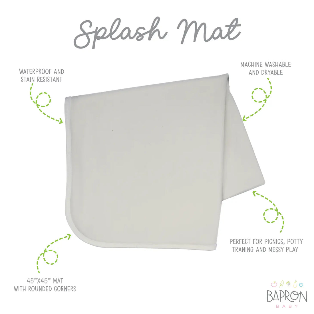 Waterproof Splash Mat - Neutral Champagne