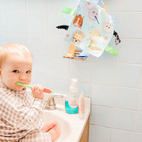 Baby Animals Brushing Teeth Dental Crinkle Tag Toy Teether