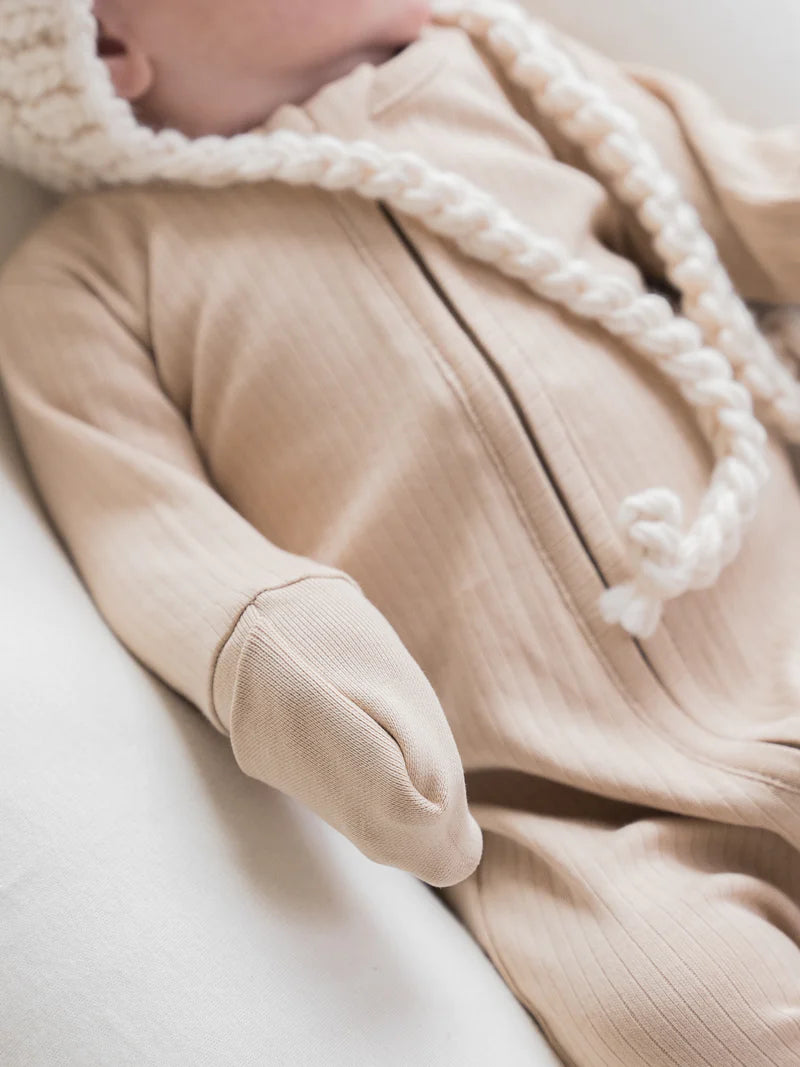 Ribbed Zipper Sleeper