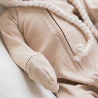 Ribbed Zipper Sleeper