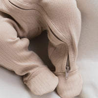 Ribbed Zipper Sleeper