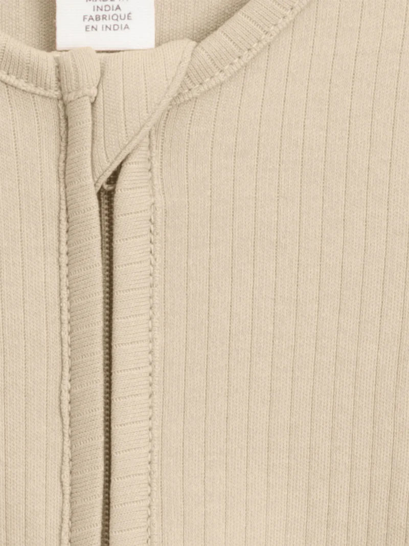 Ribbed Zipper Sleeper