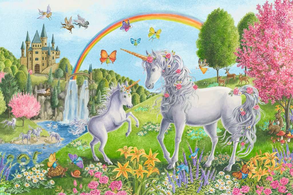 Prancing Unicorns Puzzle 24 PCS