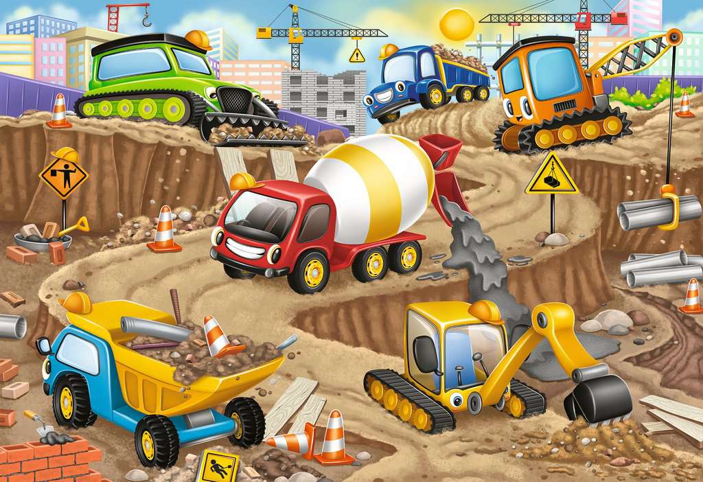 Construction Fun Puzzle 24 PCS