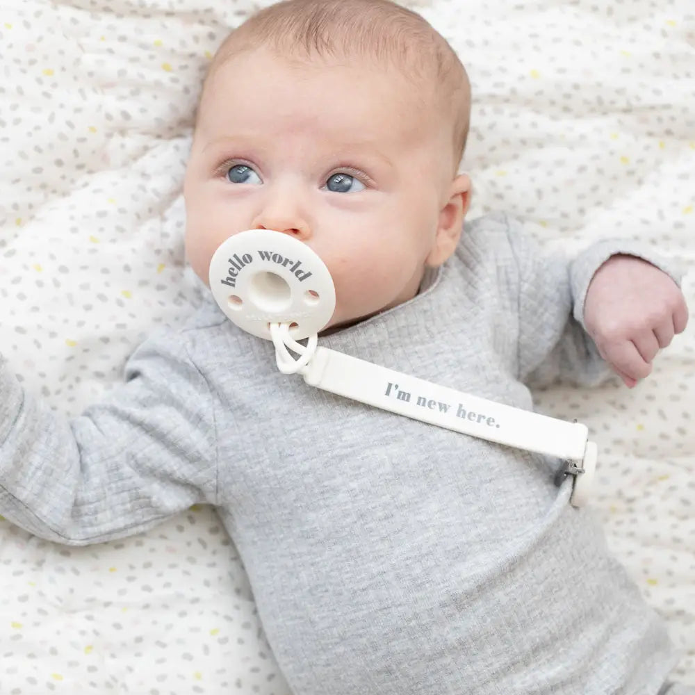 I'm New Here Pacifier Clip