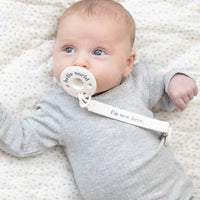 I'm New Here Pacifier Clip