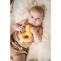 Tara the Duck - Baby Fabric Rattle