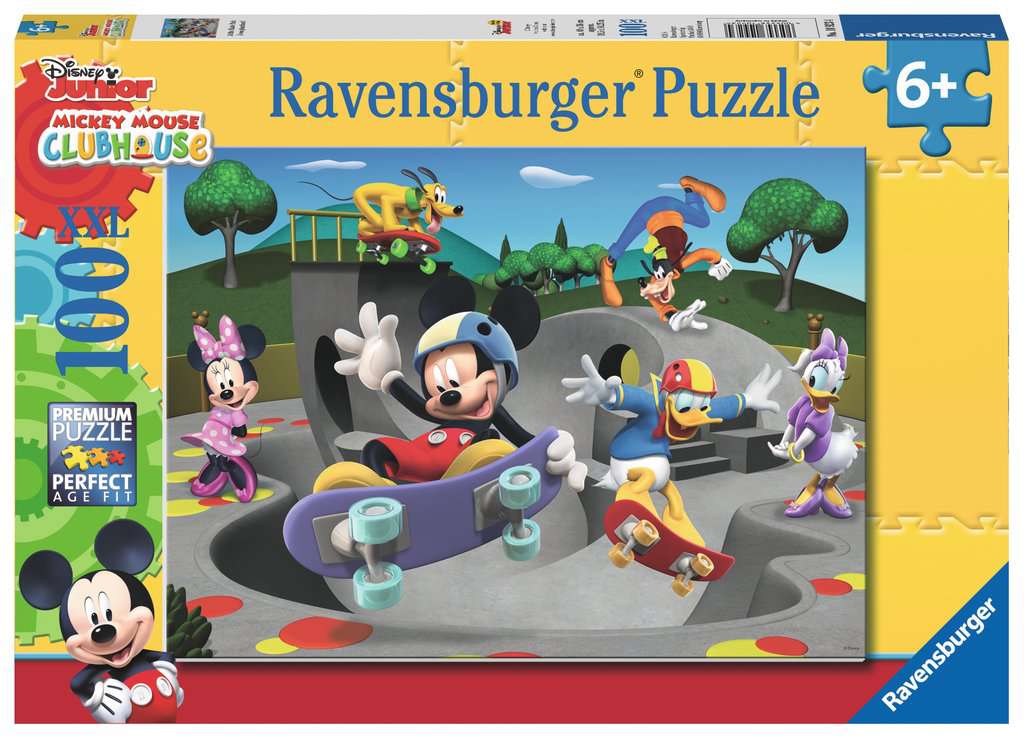 Disney Mickey and Minnie: At the Skate Park Puzzle 100 PCS
