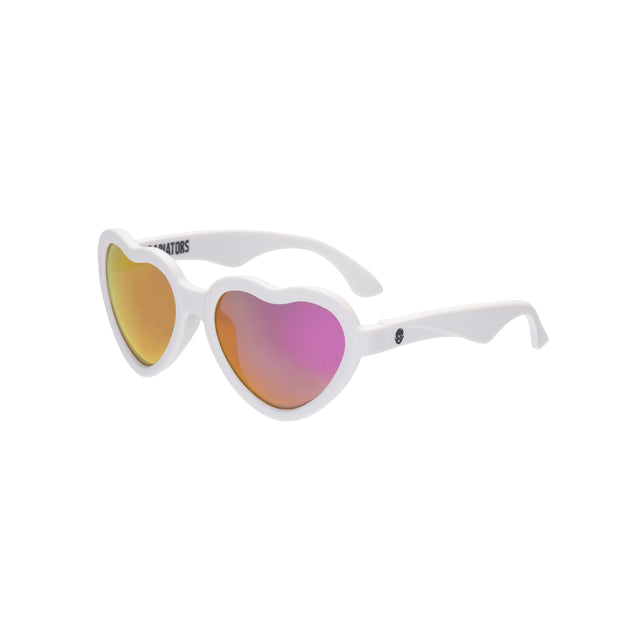 Heartshaped Polarized Sunglasses with Mirrored Lenses