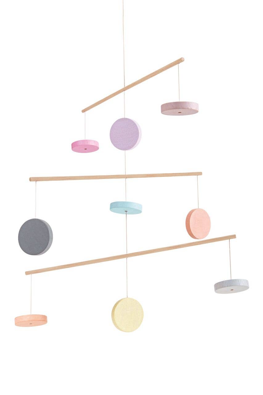 Pastel Geometric Crib Mobile