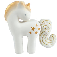 Shining Stars Unicorn - Natural Rubber Rattle w/Crinkle Tail