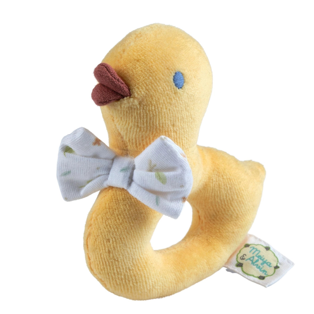 Tara the Duck - Baby Fabric Rattle