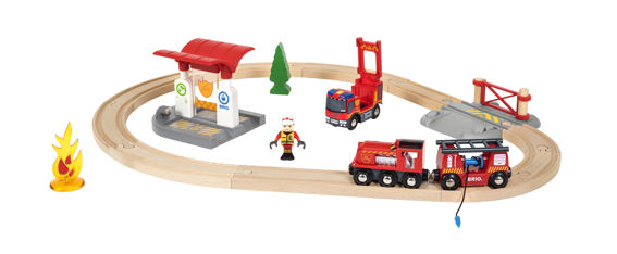 Rescue Firefighter Railway Set