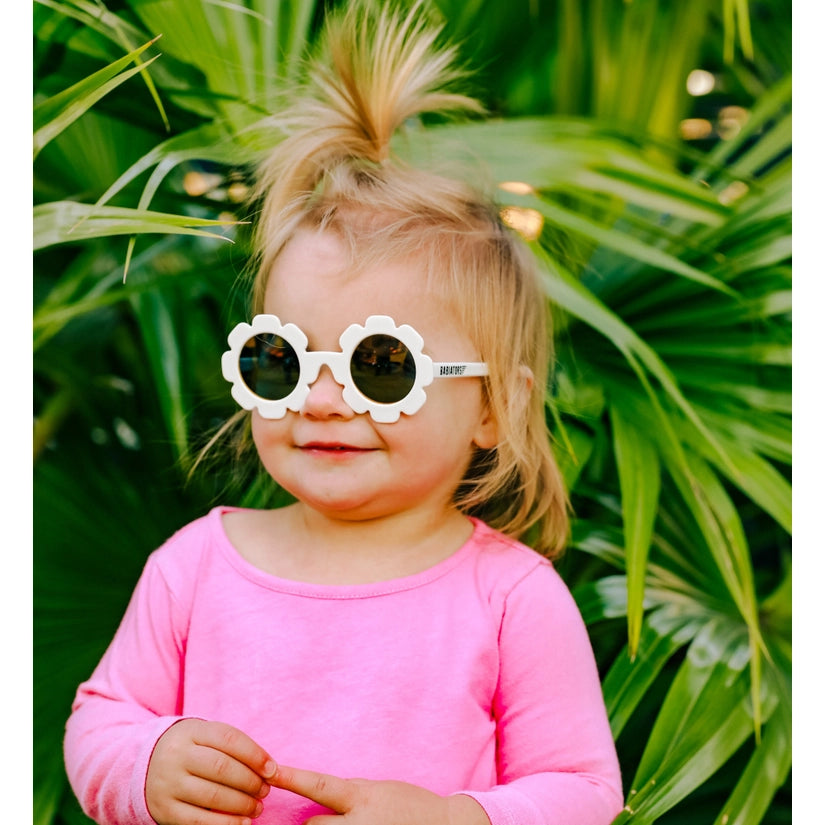 Flower Shaped Polarized Sunglasses with Mirrored Lenses